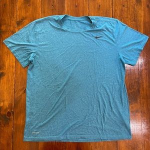 Nike The Nike Tee Cotton Shirt Blue Loose Fit Size XL